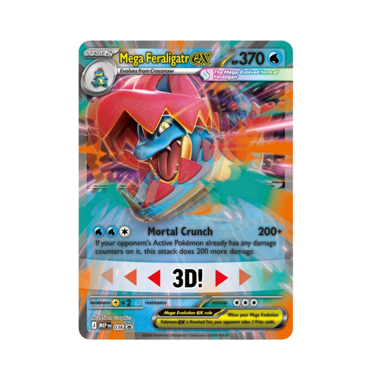 Pokémon Trading Card Game  Mega Evolution Ascended Heroes Mega Feraligatr ex Box