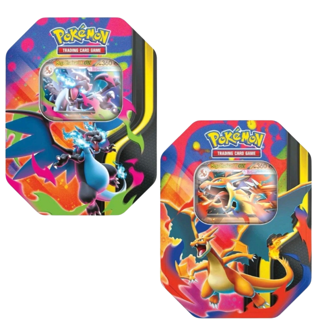Pokemon TCG Mega Charizard XY Tin