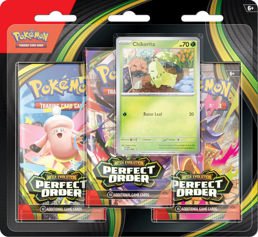 Mega Evolution Perfect Order 3 Pack Blister