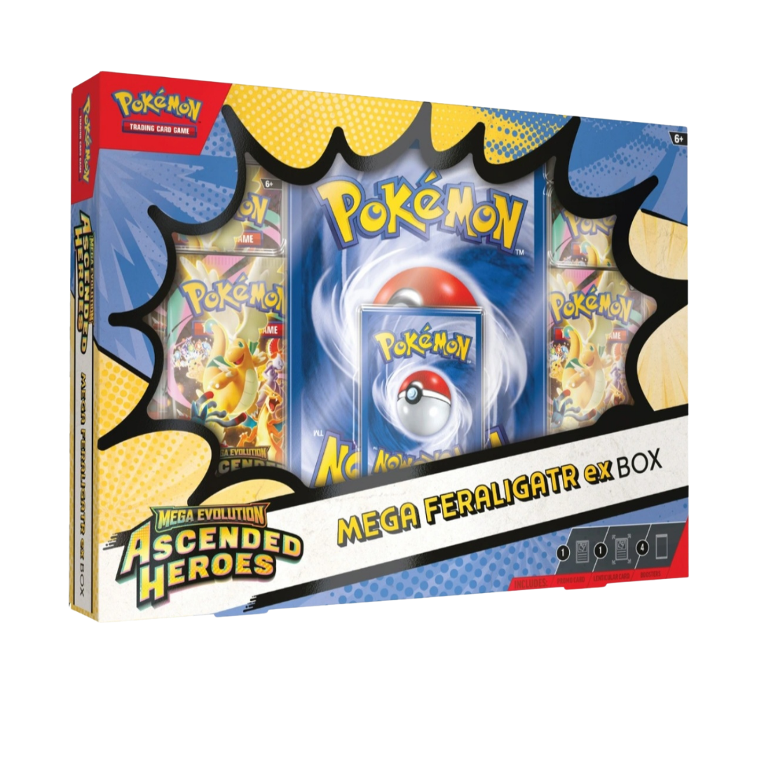 Pokémon Trading Card Game  Mega Evolution Ascended Heroes Mega Feraligatr ex Box