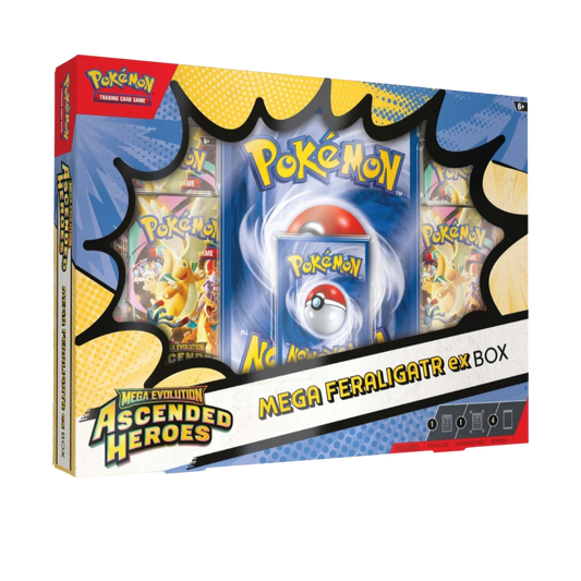 Pokémon Trading Card Game  Mega Evolution Ascended Heroes Mega Feraligatr ex Box
